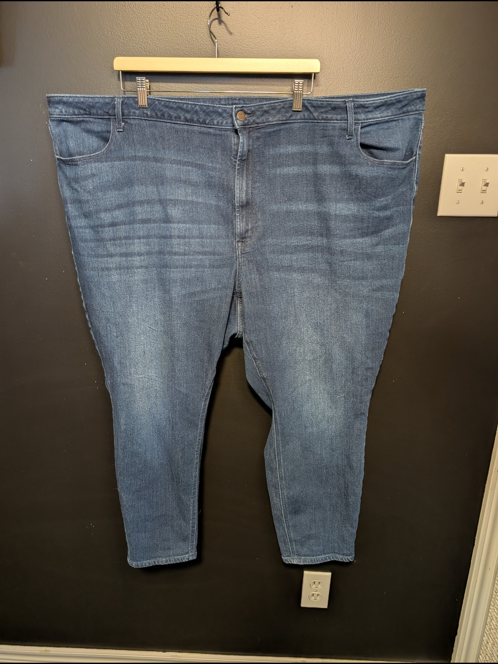 High-rise SHORT Wow Super-skinny Jeans in Washed Blue